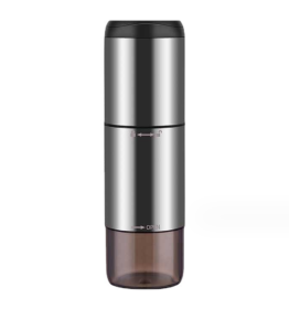 Wireless charging coffee grinder (800 mAh lithium capacity, non-segment fine tuning, strong power, coffee bean capacity 12g, 25 cups / time, mini car,