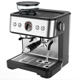 coffee grinding machine.  20Bar 1 cup / 2 cups mechanical button + instrument number, 2300W, steam type, powder hammer 58mm, 30 level grinding setting