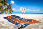 [Personalization Only] OFFICIAL NHL Colorblock Personalized Beach Towel - New York Islanders