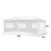 Party Tent 10'x20', Canopy Outdoor Tents for Wedding, Camping, Events Shelter (White)