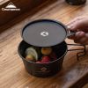 S362 picnic portable snow pull bowl steamer lattice steam drawer outdoor camping picnic stainless steel small dumpling steamer