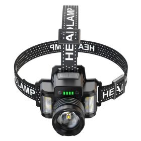 Outdoor LED Headlamp for Camping Hiking Cycling Running Fishing (Type: Headlamp, Color: Black B)