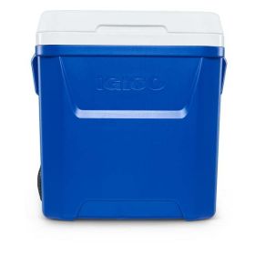 60 QT Laguna Ice Chest Cooler with Wheels, Blue (Color: Blue)